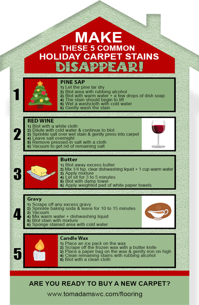 Make these 5 Common Carpet Stains Disappear - Graphic