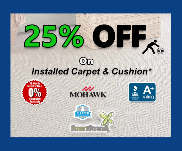 25% Off Carpet Installation Sale