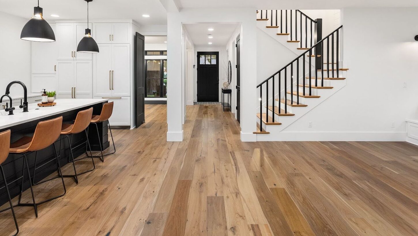 Room with elegant hardwood floor